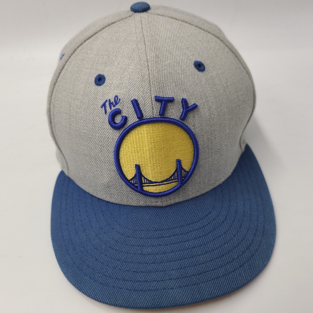 Golden State Warriors Hat Snapback New Era 9Fifty Gray Blue NBA The City HWC Men